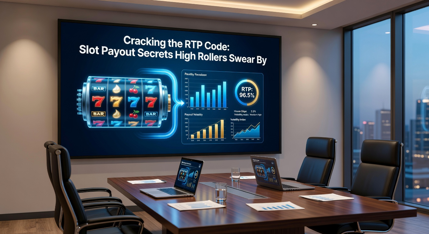 Detaillierte Grafik eines Slot-Paytables mit hervorgehobenen RTP-Werten und Volatilitätsindikatoren