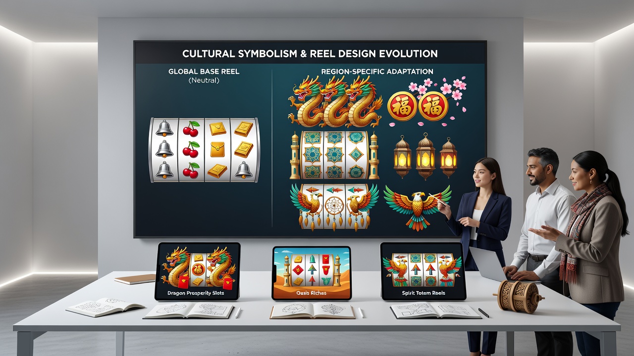 Reel-Designs mit regionalen Symbolen wie Tieren und Mythen in globalen Software-Releases
