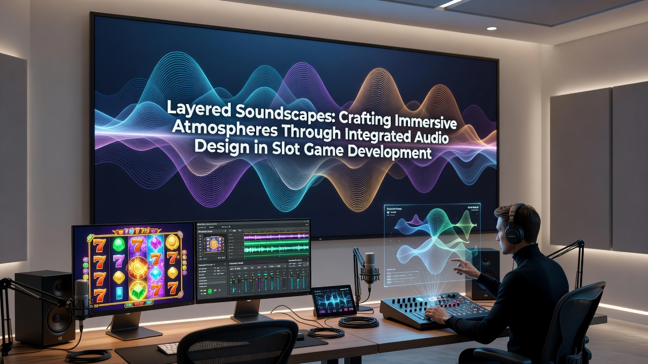 Darstellung geschichteter Audioelemente mit Hintergrundklängen, Reelsounds und Gewinn-Effekten in digitalen Slot-Umgebungen