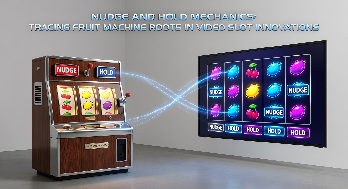 Klassische Fruchtmaschine mit Nudge- und Hold-Features in Aktion, typisch für britische Pub-Automaten der 1970er